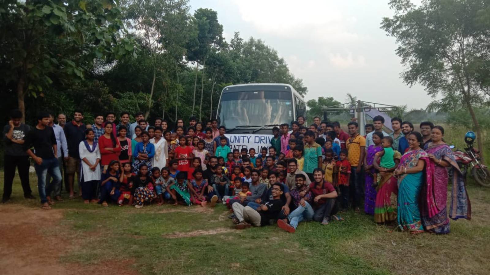 Children are with IIT Students