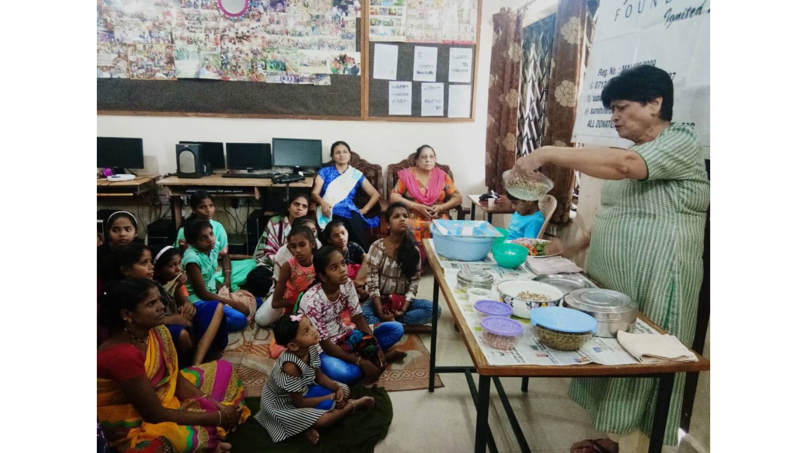 Nutritious food making classes for mothers 