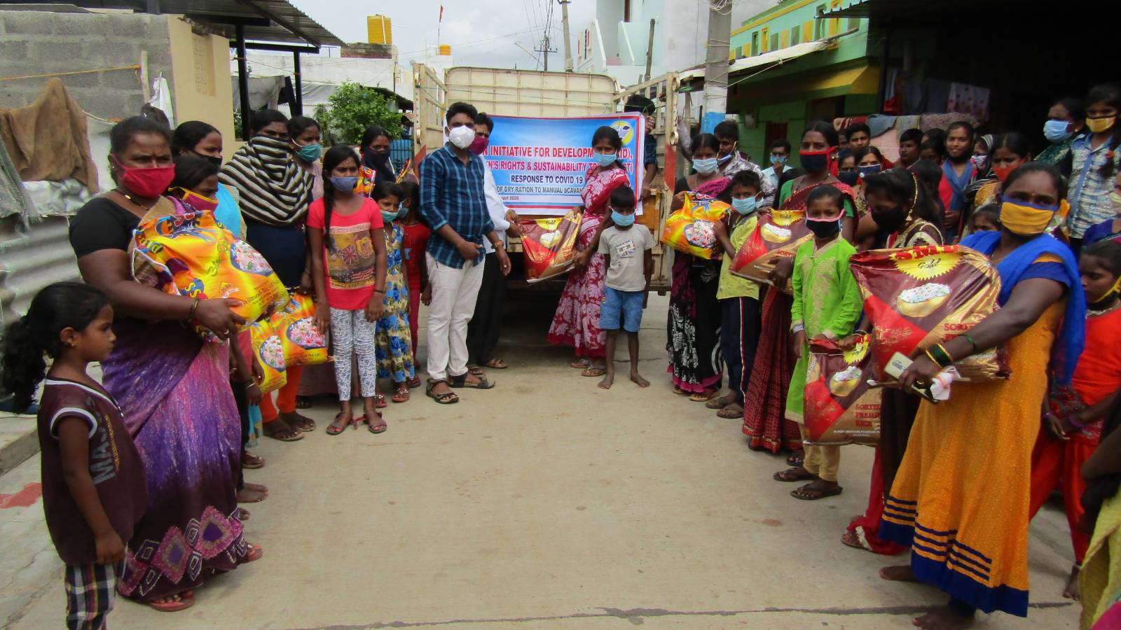 Corona Relief Work at Davangere City