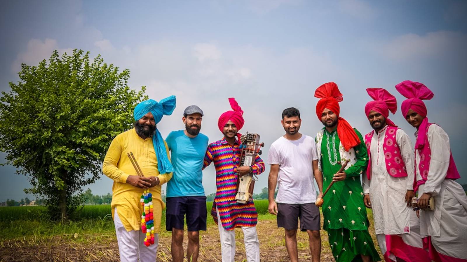 Anahad Team with Jasraj Singh and his folk group.