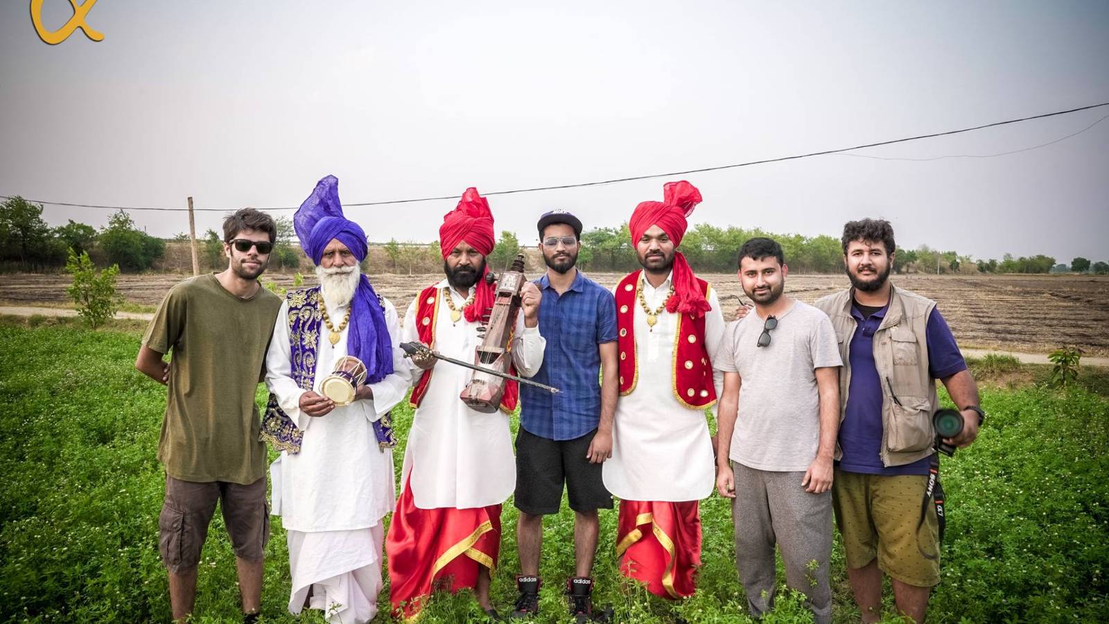 Anahad Team with Desraj and his folk group.