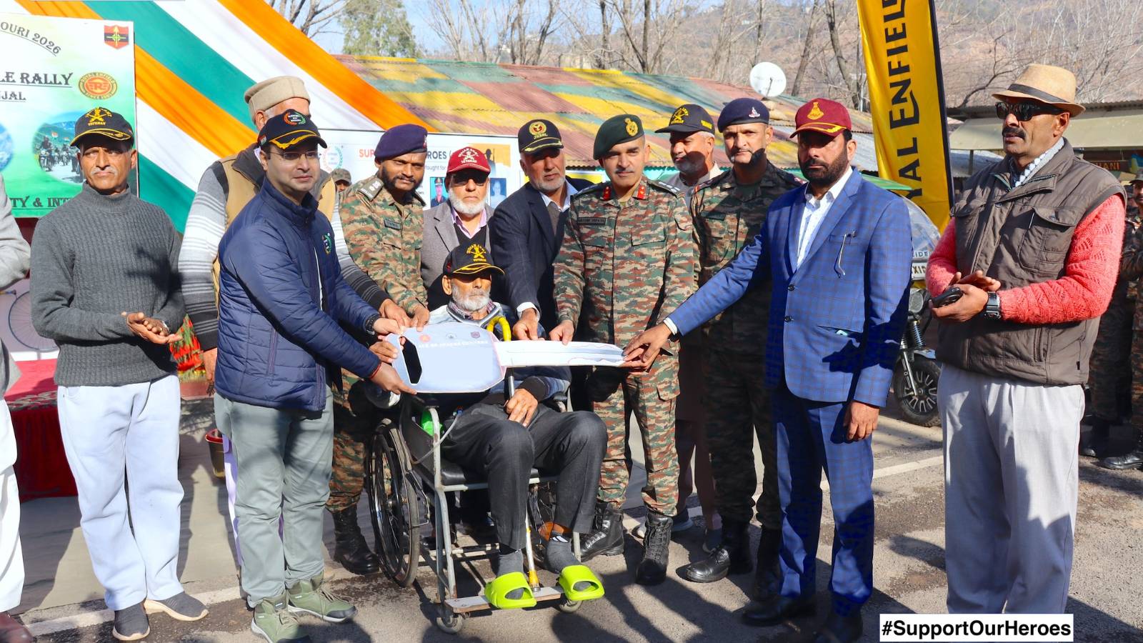 Handing over the E-rickshaw for Livelihood in Poonch (J&K)