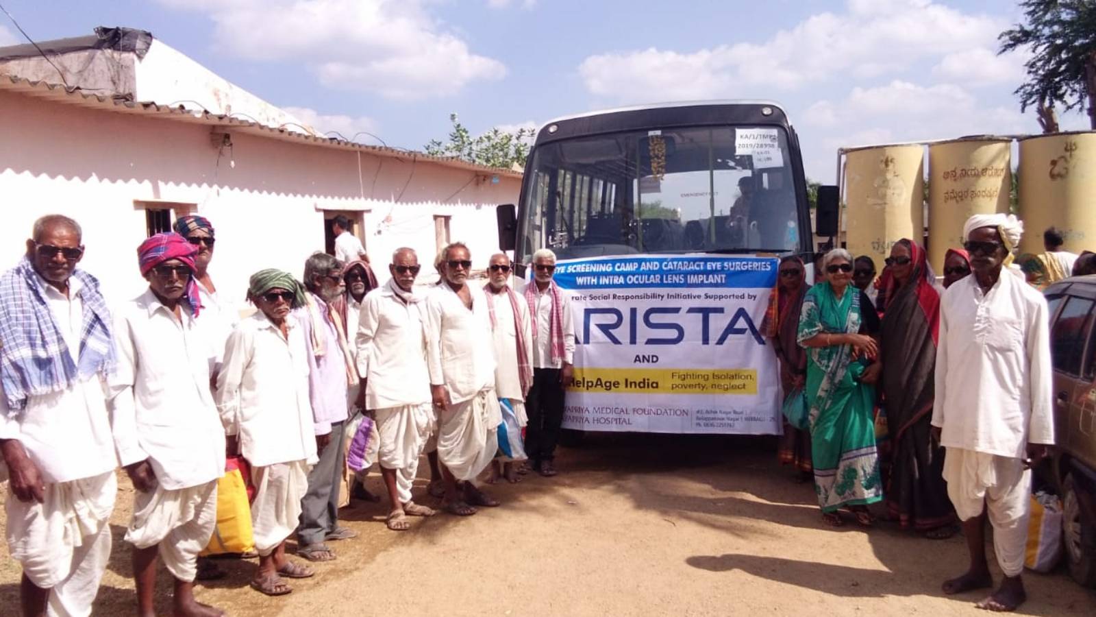 Patients being transported in a hospital vehicle