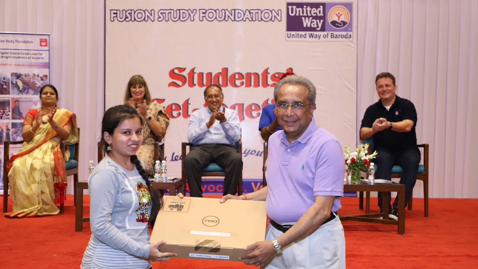 Laptops distributed to financially needy and bright students who seek support under the education program.