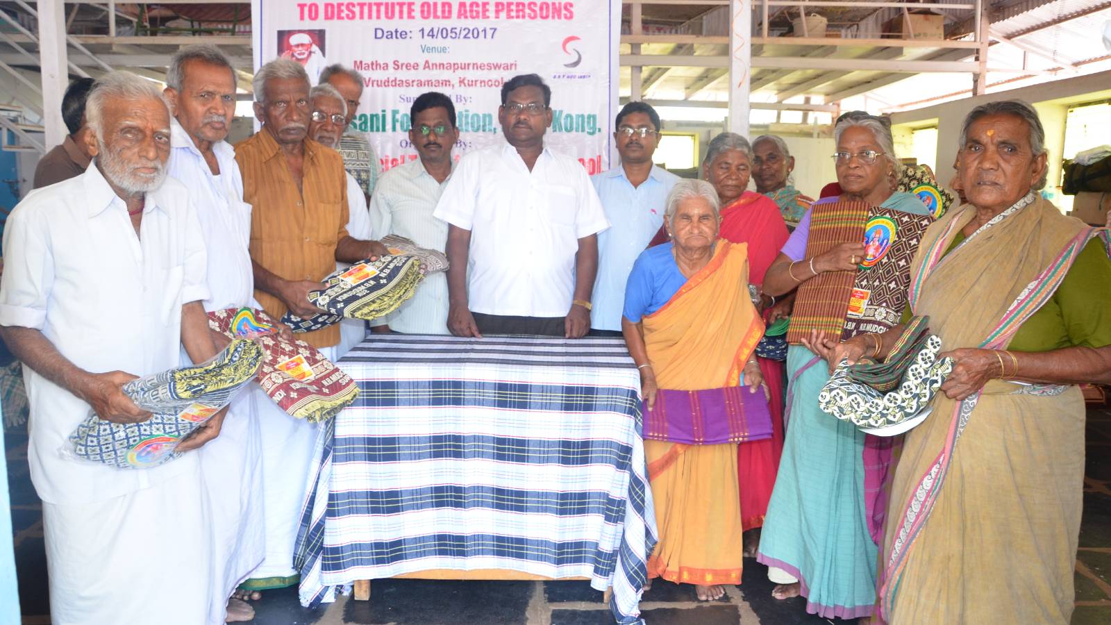 Distribution of Clothing & Bedding to Old Age Persons