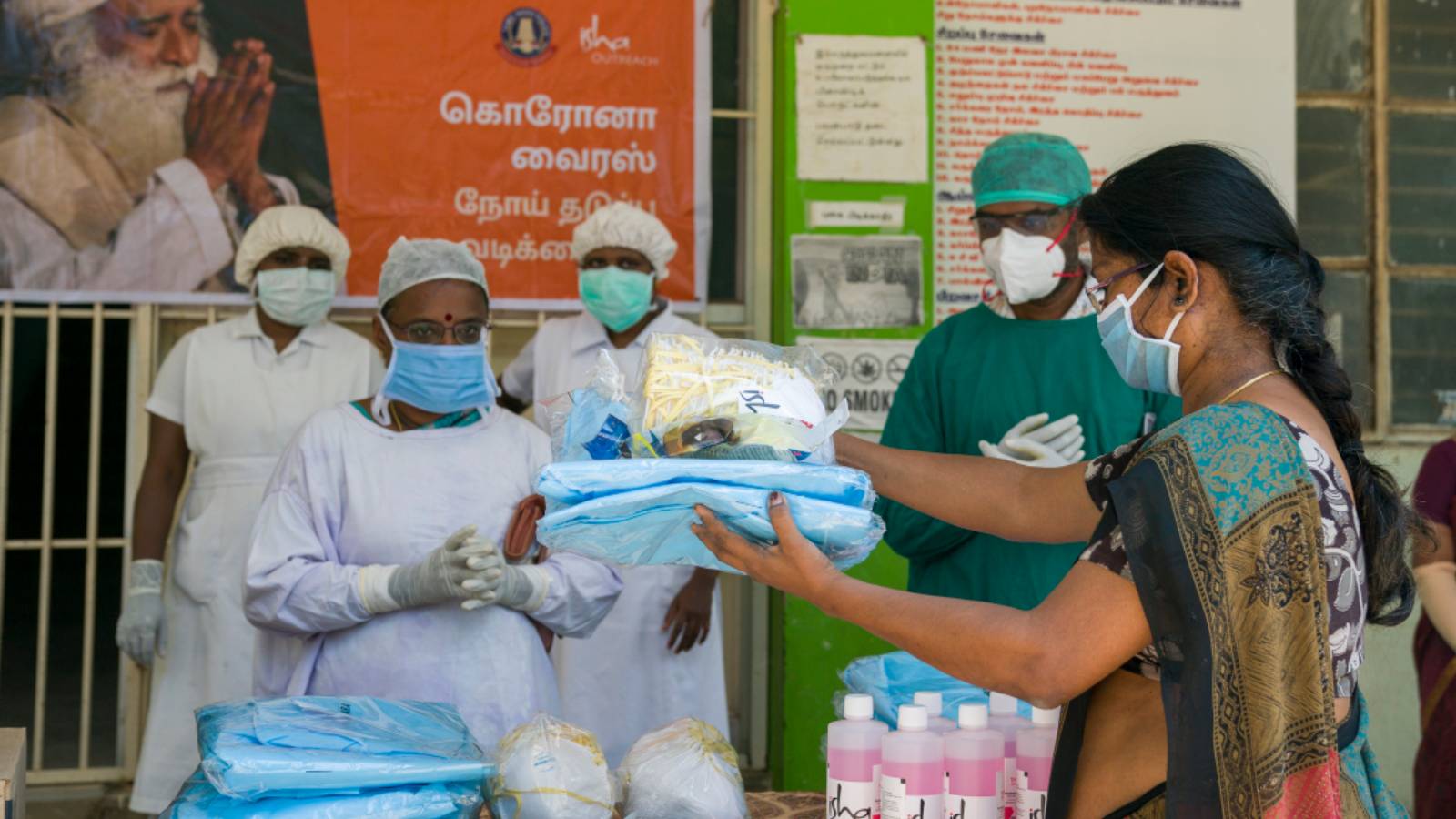 Distributing personal protection equipment to medical personnel