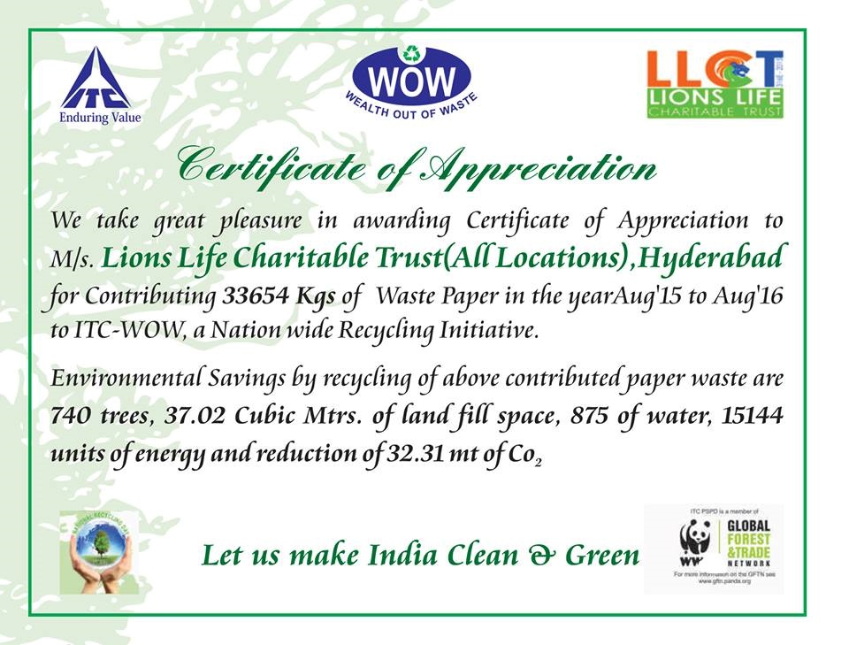 Distribution of Note Books, which are generated from old note books & waste paper