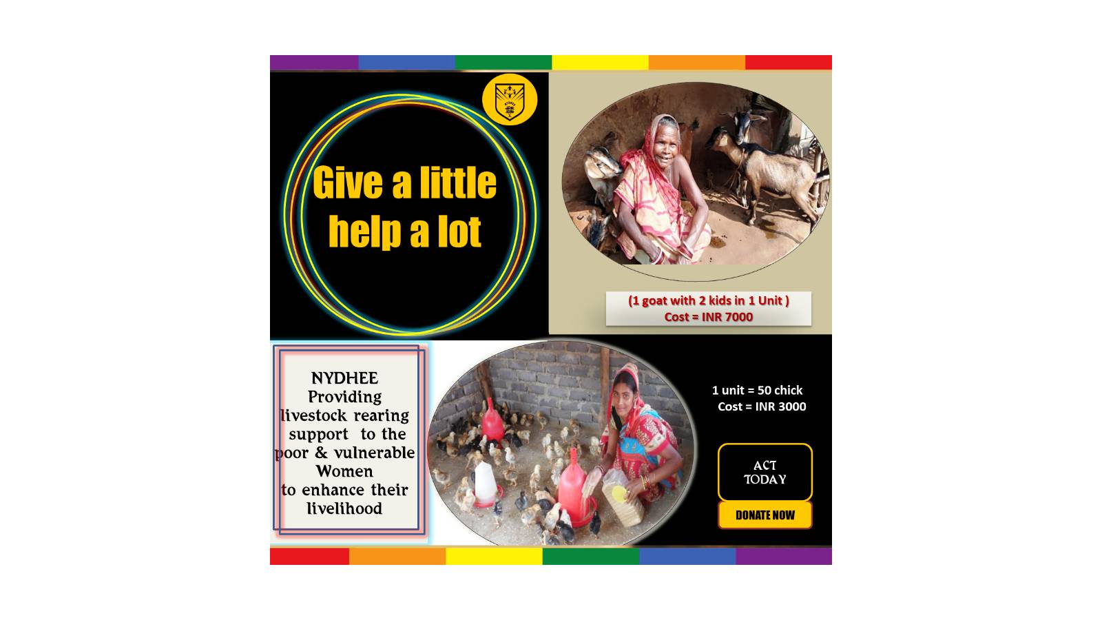 Support a poor woman 