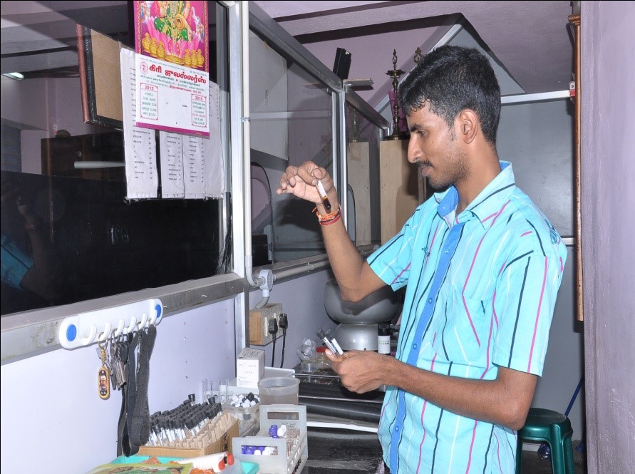 S Varanraj in Lab skills_ Present Trainee of HUT- NFT Scheme