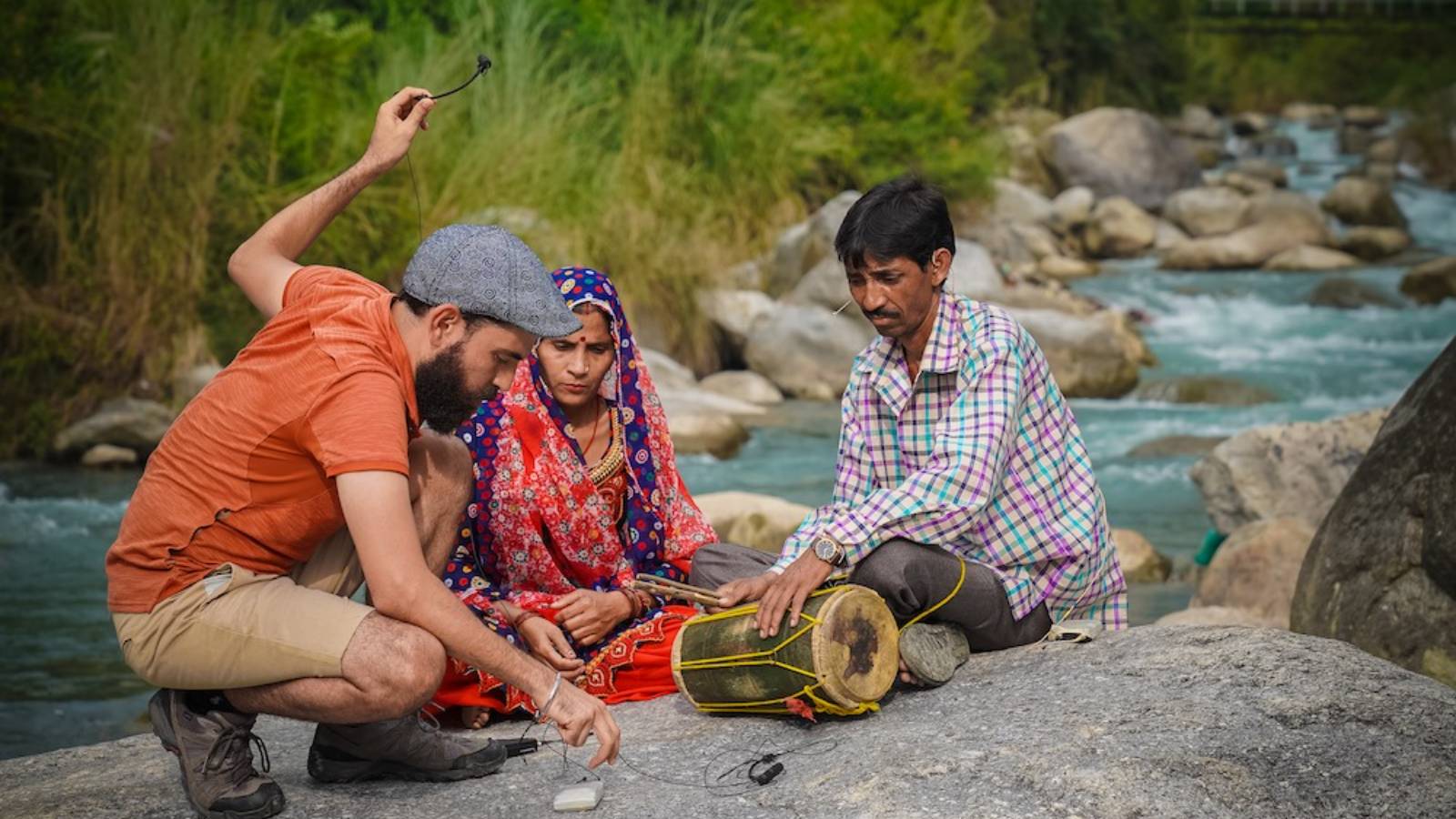 Gael Hedding with a folk coup[le from Himachal Pradesh
