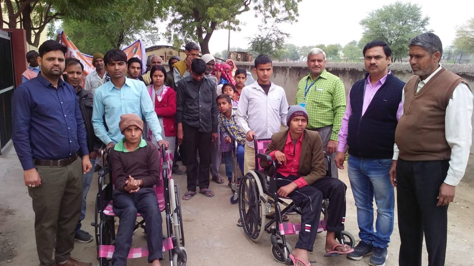 Wheelchairs were distributed to Divyangjan